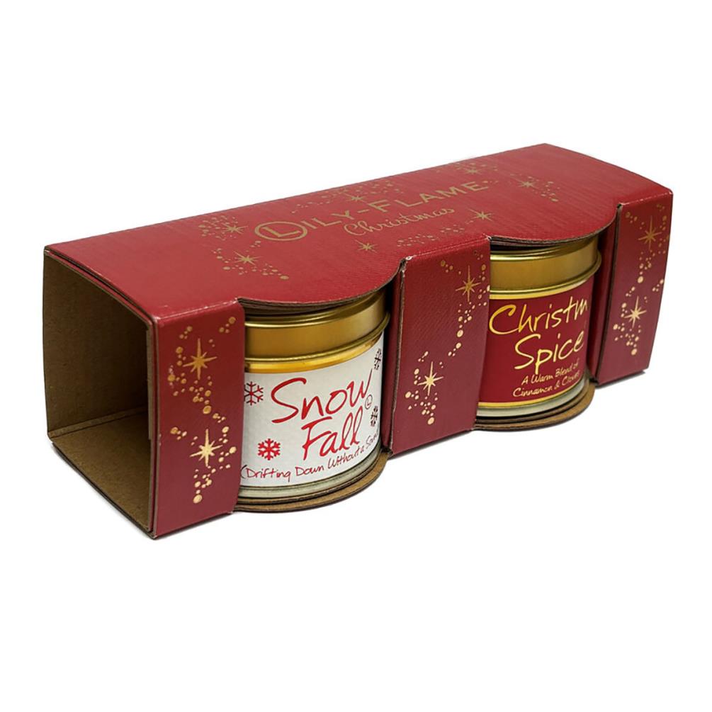 Lily-Flame Christmas 2 Mini Tin Candle Gift Set £12.59